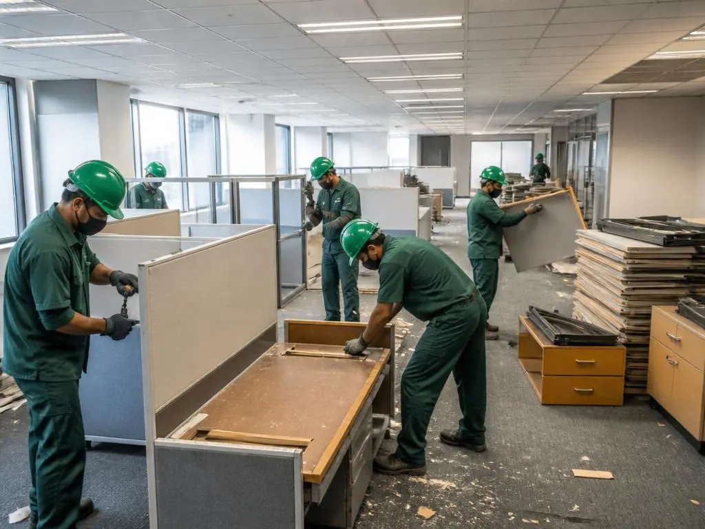 Office Dismantling & Commercial Decommissioning Services — KabaadX